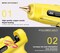 Heavy Duty Hot Glue Gun Kit, 60/100W Dual Power, Includes 14 Premium Glue Sticks (0.43" x 8") - 7 White / 7 Clear, Ideal for Crafts, DIY, Christmas Decorations, Yellow
